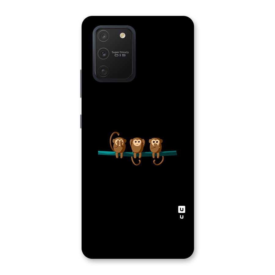 Three Cute Monkeys Back Case for Galaxy S10 Lite