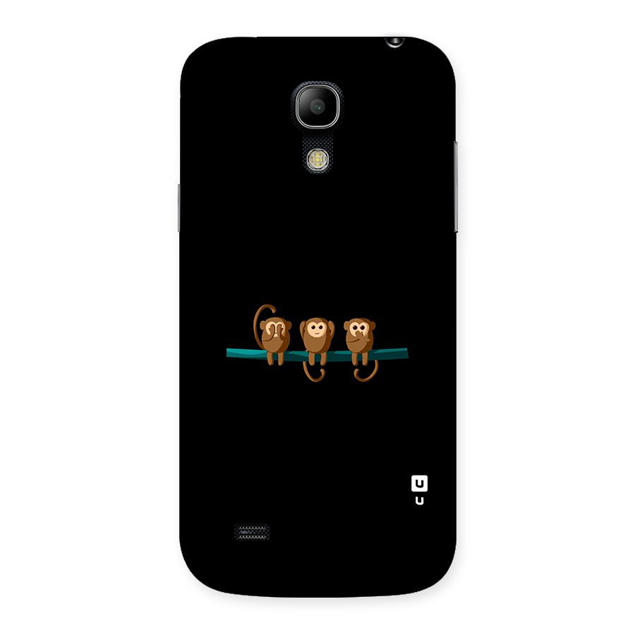 Three Cute Monkeys Back Case for Galaxy S4 Mini