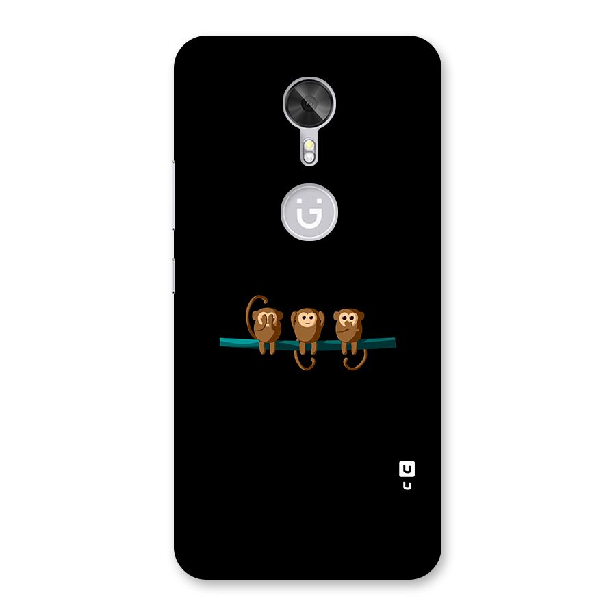 Three Cute Monkeys Back Case for Gionee A1