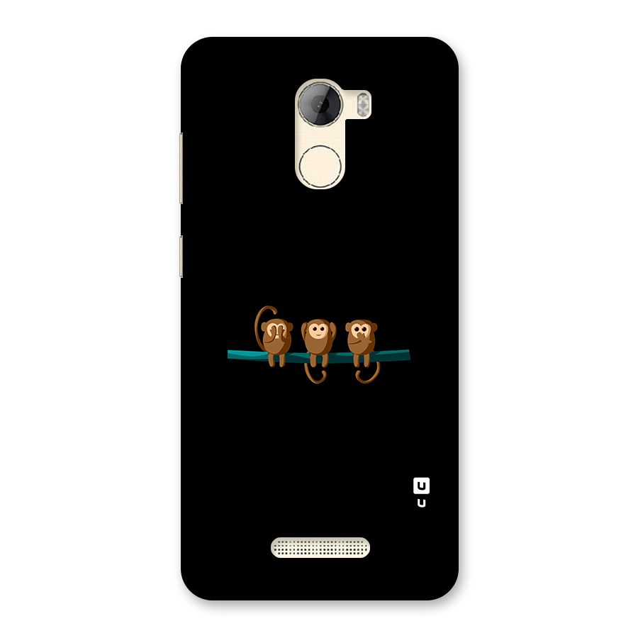 Three Cute Monkeys Back Case for Gionee A1 LIte