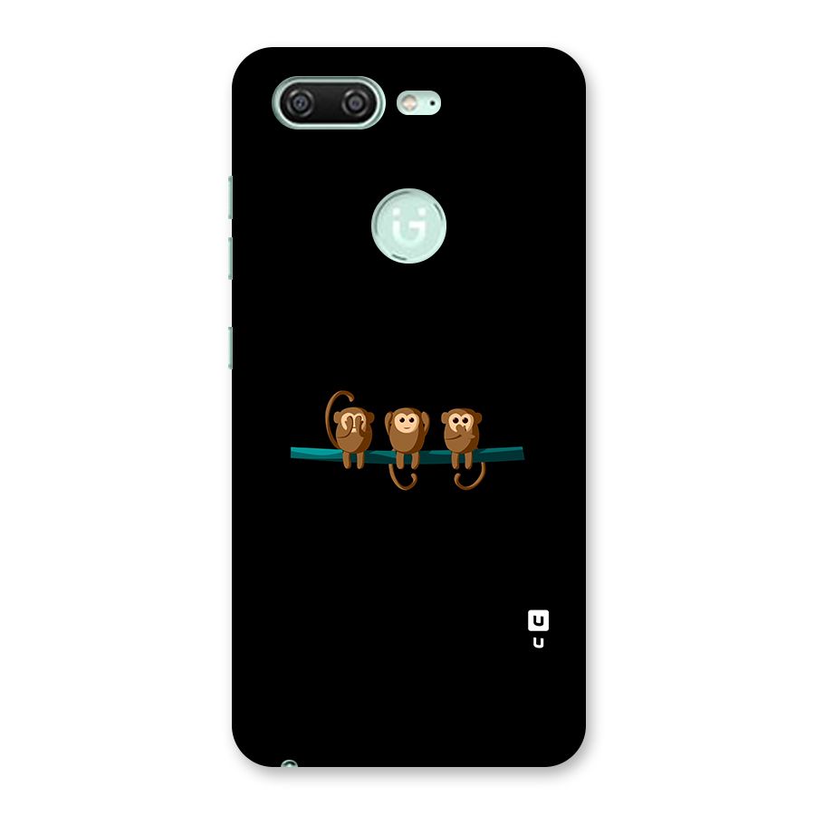 Three Cute Monkeys Back Case for Gionee S10