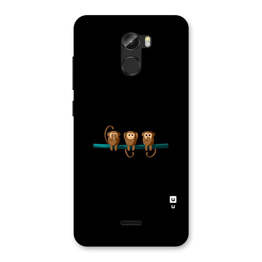 Three Cute Monkeys Back Case for Gionee X1