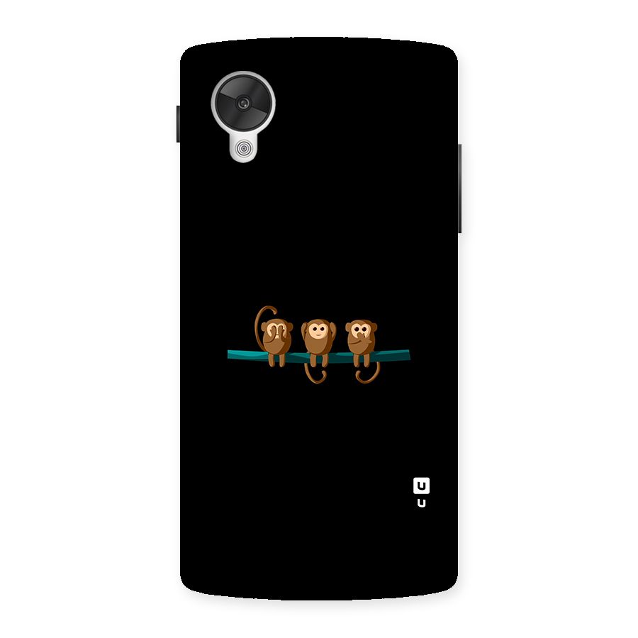 Three Cute Monkeys Back Case for Google Nexsus 5