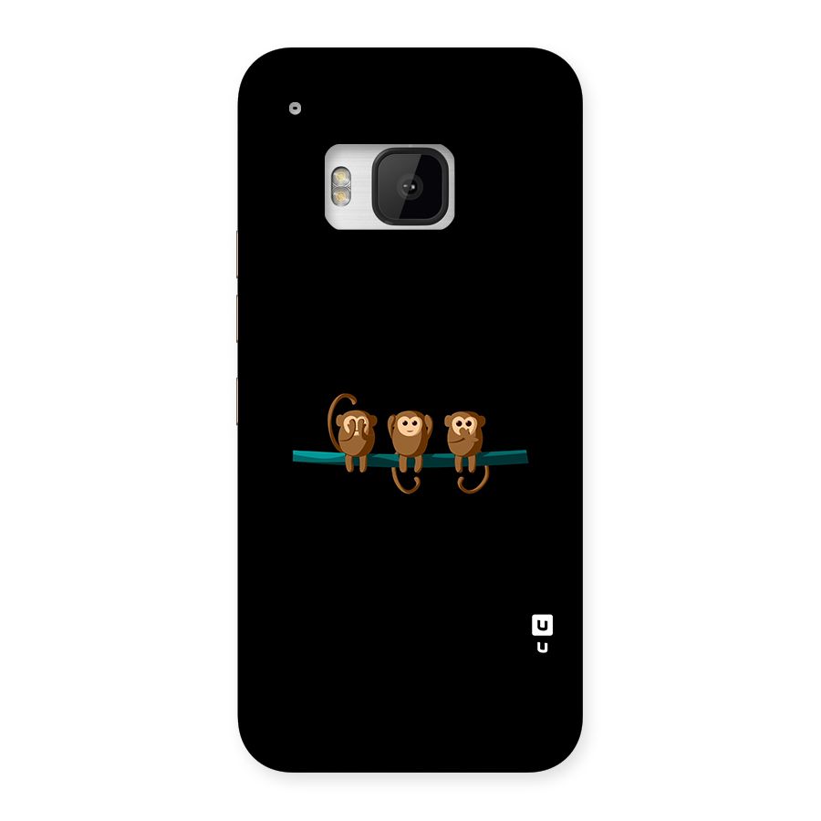 Three Cute Monkeys Back Case for HTC One M9