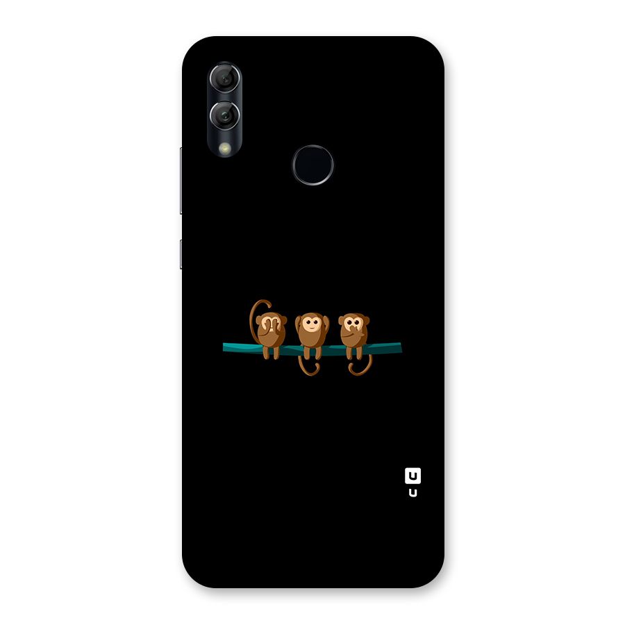 Three Cute Monkeys Back Case for Honor 10 Lite