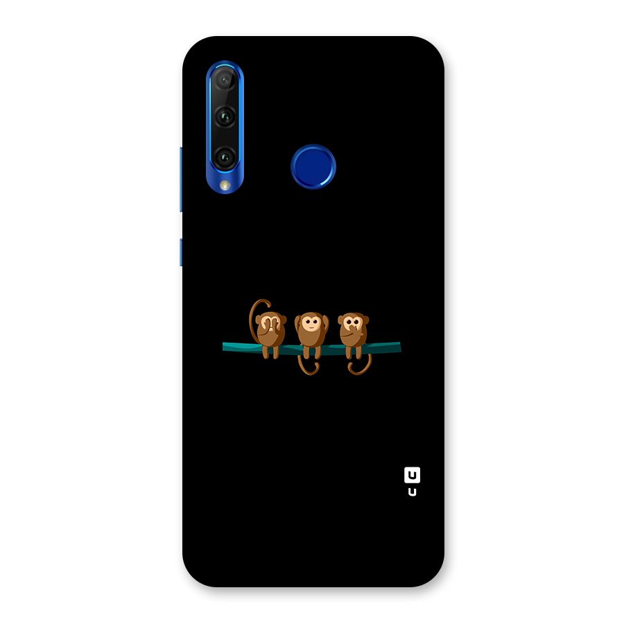 Three Cute Monkeys Back Case for Honor 20i