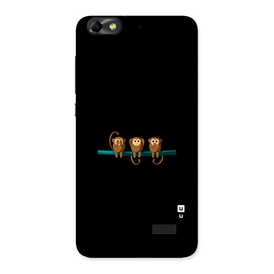 Three Cute Monkeys Back Case for Honor 4C
