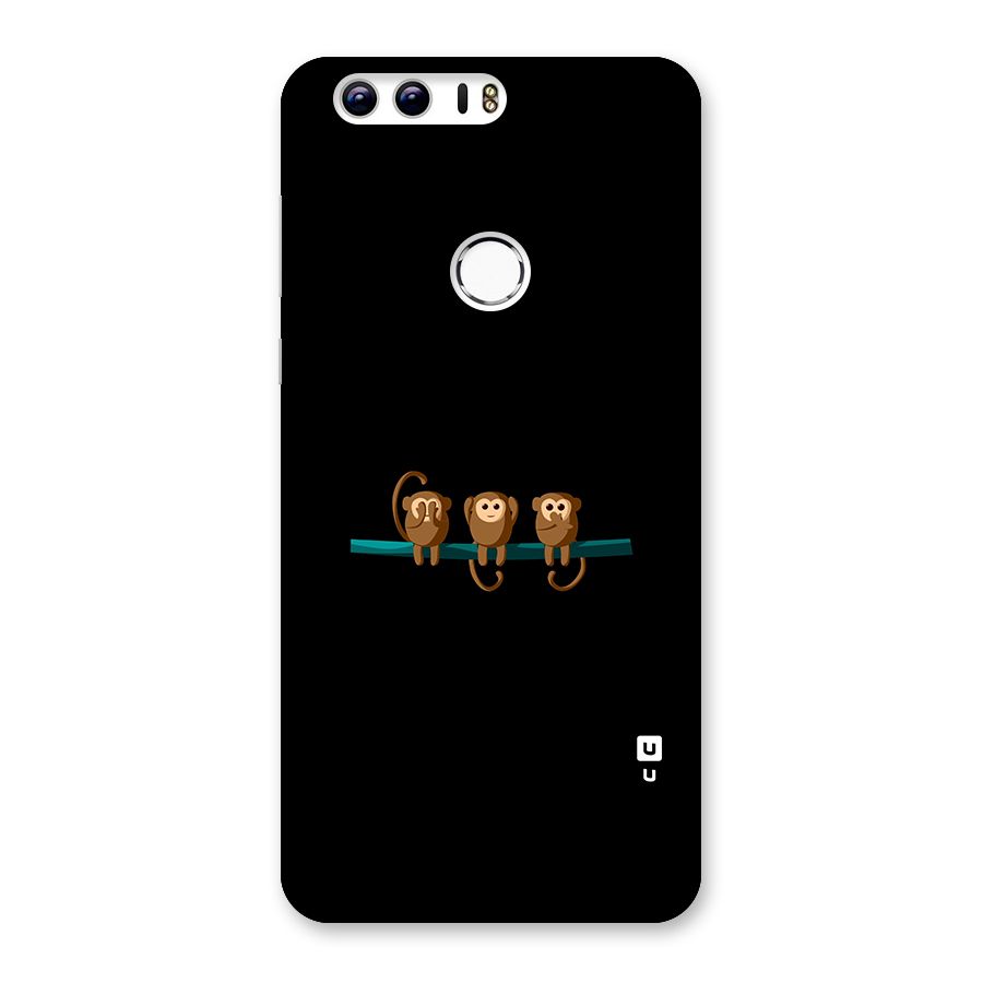 Three Cute Monkeys Back Case for Honor 8