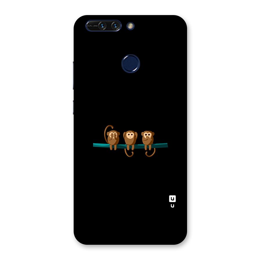 Three Cute Monkeys Back Case for Honor 8 Pro