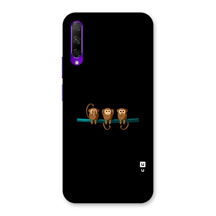 Three Cute Monkeys Back Case for Honor 9X Pro