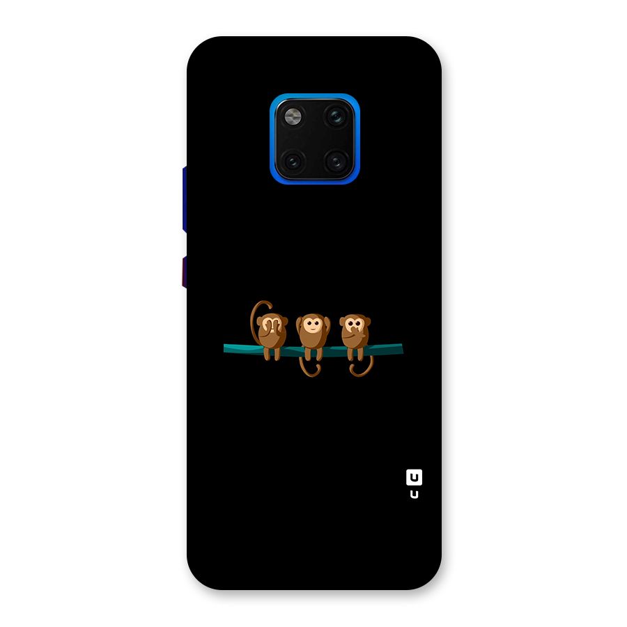 Three Cute Monkeys Back Case for Huawei Mate 20 Pro