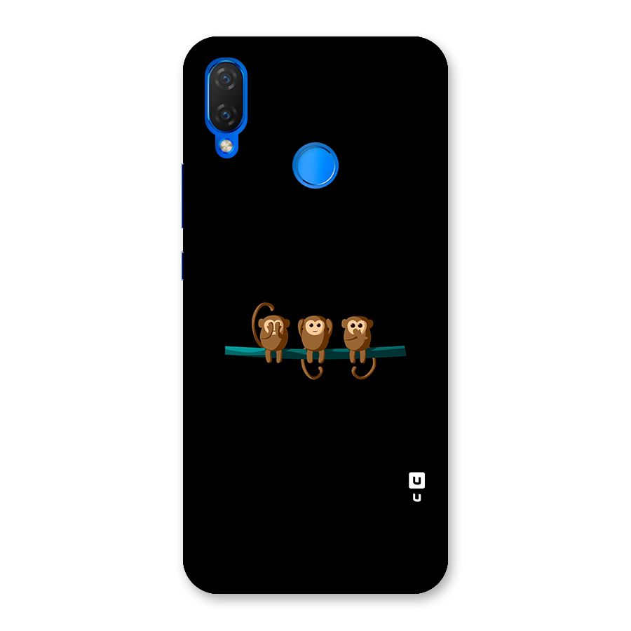Three Cute Monkeys Back Case for Huawei P Smart+