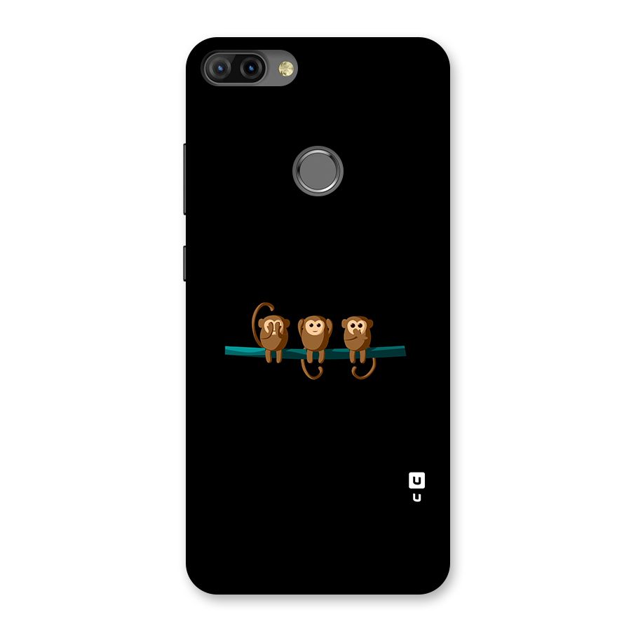 Three Cute Monkeys Back Case for Infinix Hot 6 Pro