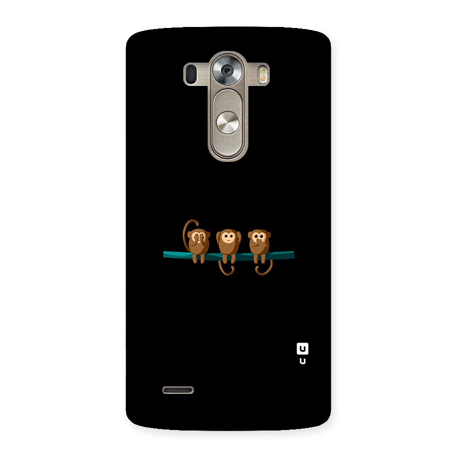 Three Cute Monkeys Back Case for LG G3
