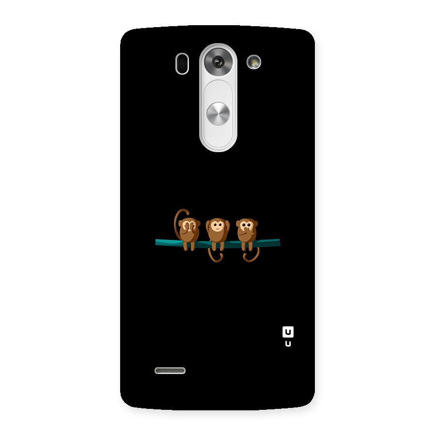 Three Cute Monkeys Back Case for LG G3 Mini