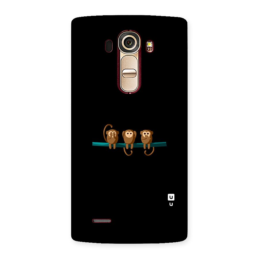 Three Cute Monkeys Back Case for LG G4