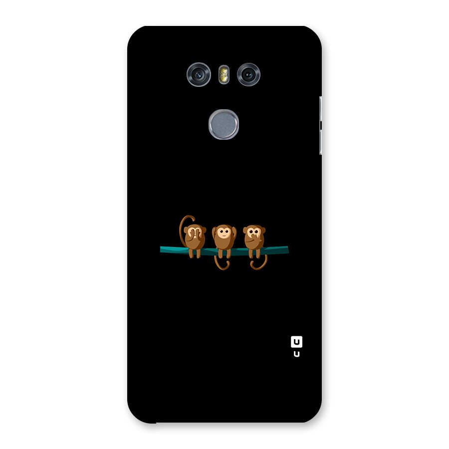 Three Cute Monkeys Back Case for LG G6
