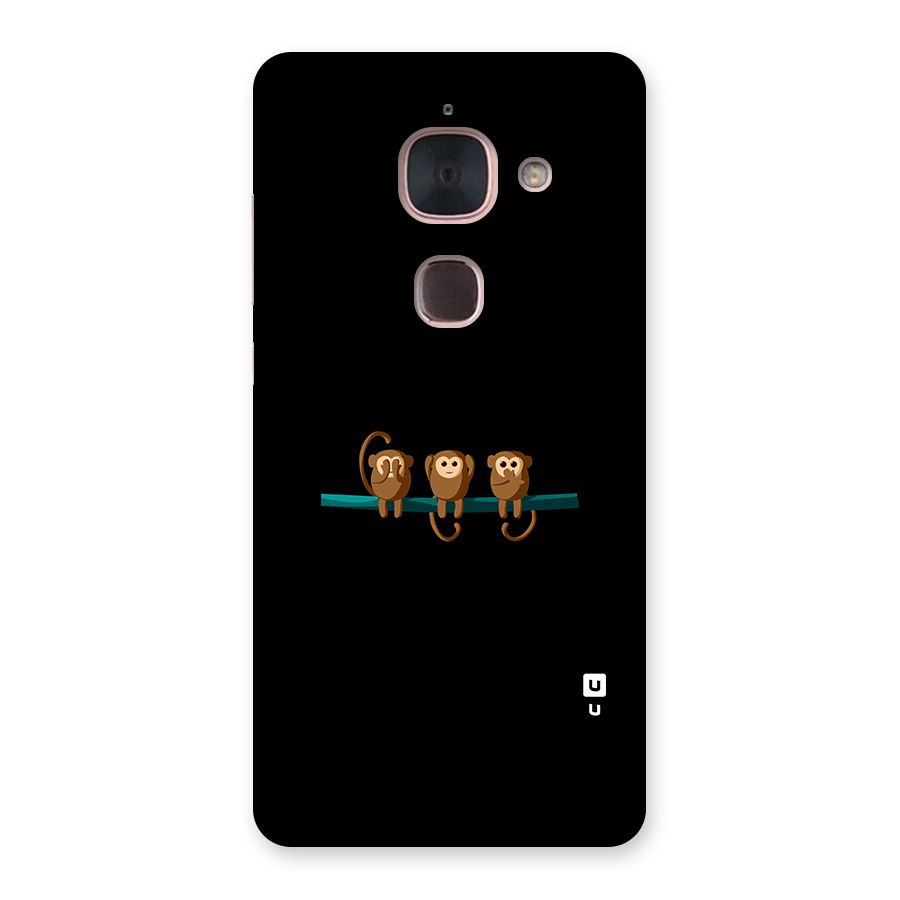 Three Cute Monkeys Back Case for Le Max 2
