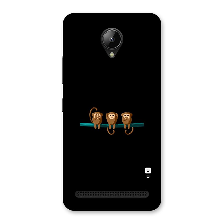 Three Cute Monkeys Back Case for Lenovo C2