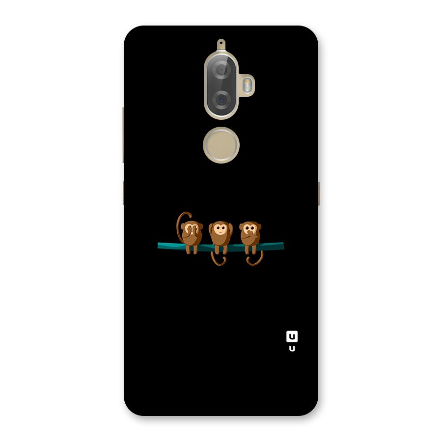 Three Cute Monkeys Back Case for Lenovo K8 Plus