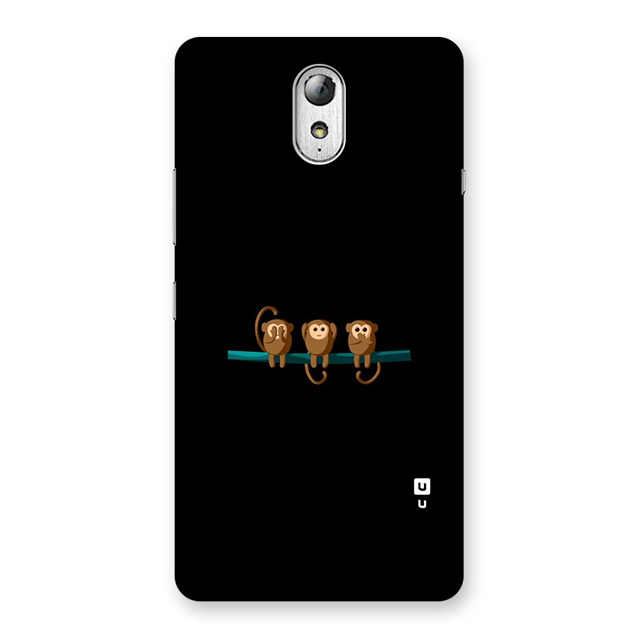 Three Cute Monkeys Back Case for Lenovo Vibe P1M