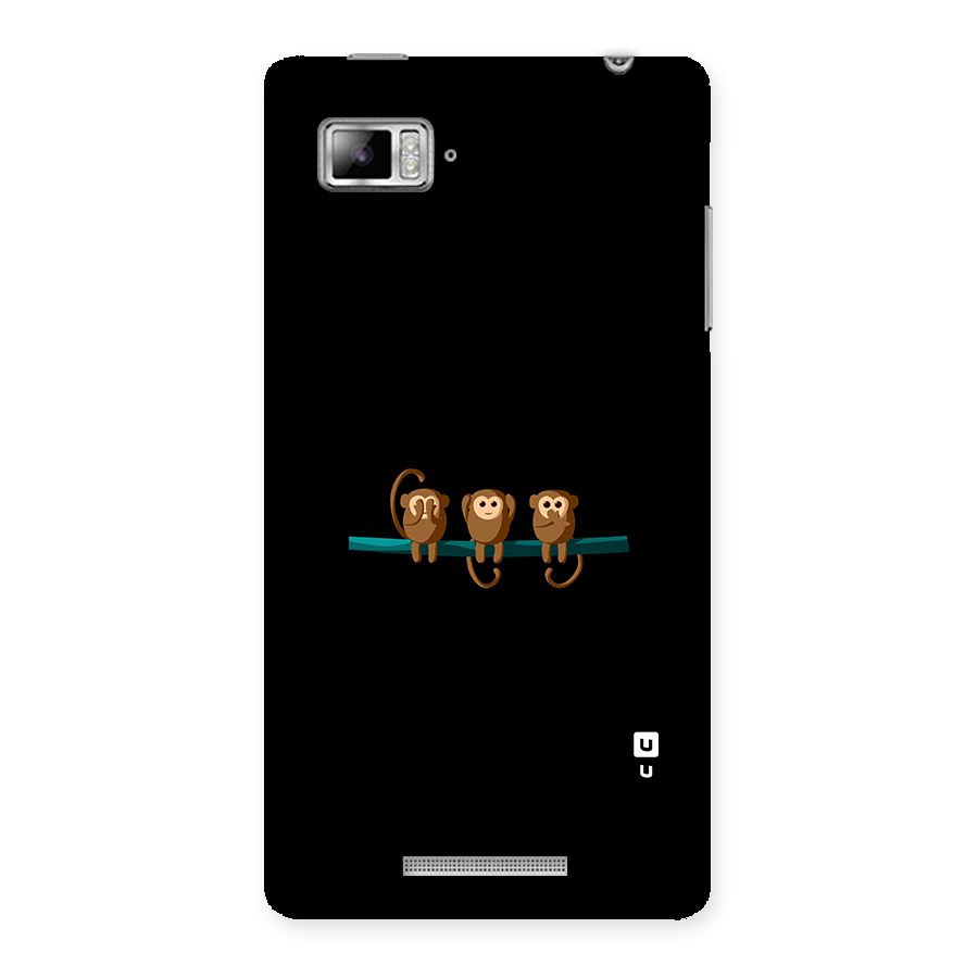 Three Cute Monkeys Back Case for Lenovo Vibe Z K910