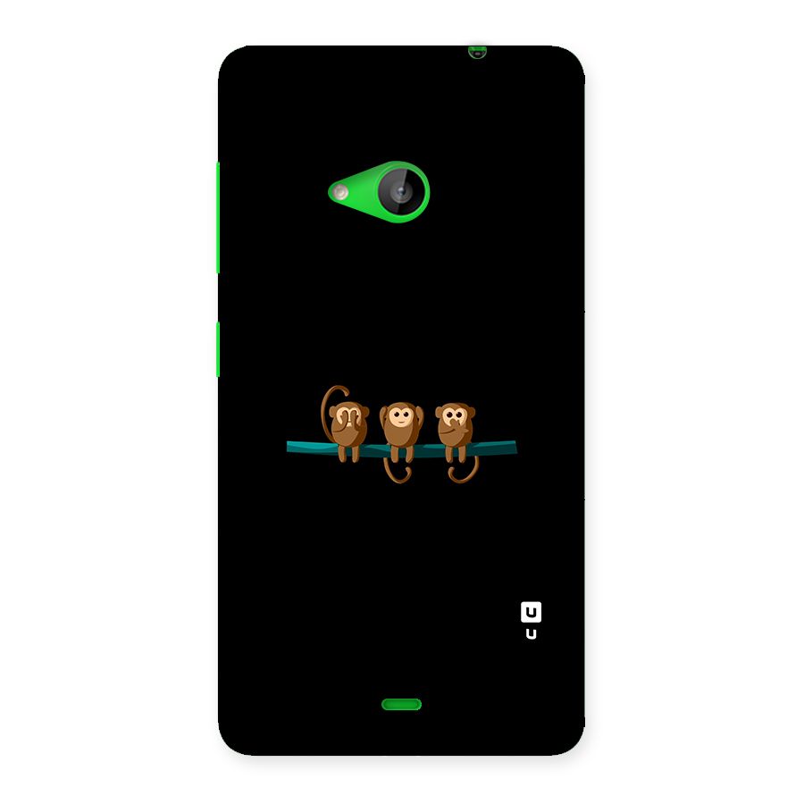 Three Cute Monkeys Back Case for Lumia 535