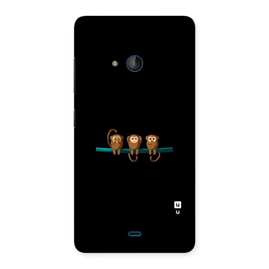 Three Cute Monkeys Back Case for Lumia 540