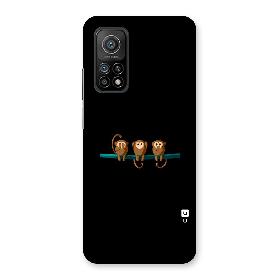 Three Cute Monkeys Back Case for Mi 10T 5G