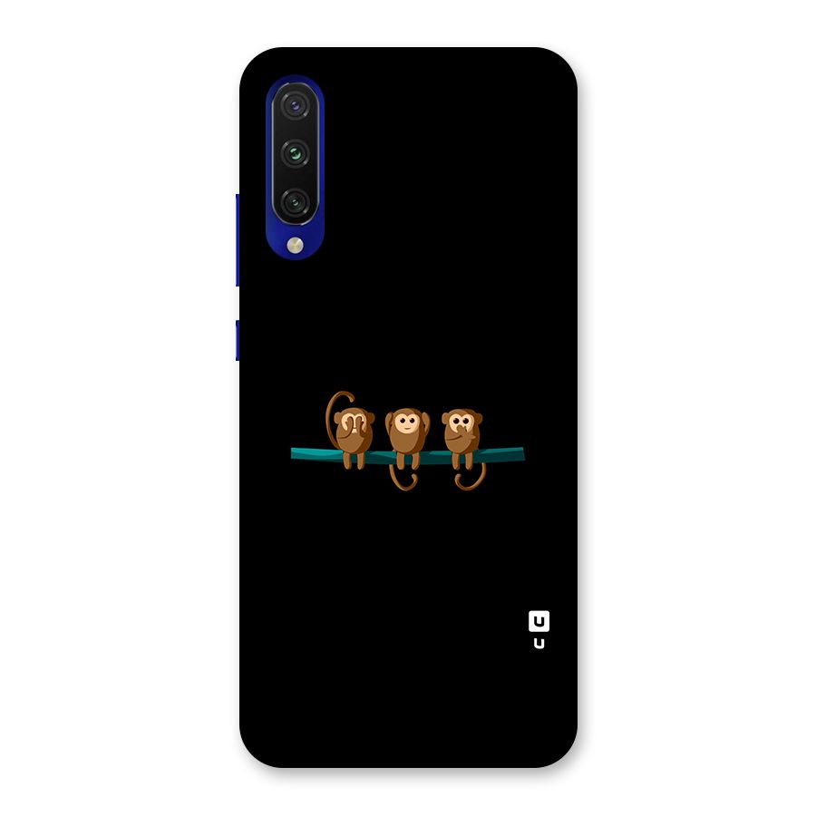 Three Cute Monkeys Back Case for Mi A3