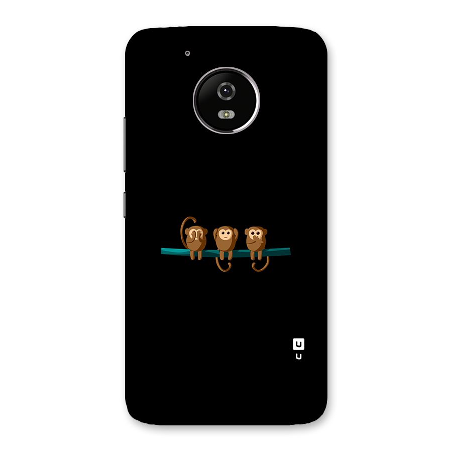 Three Cute Monkeys Back Case for Moto G5