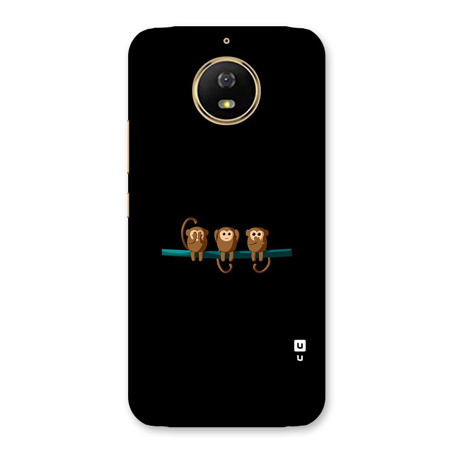 Three Cute Monkeys Back Case for Moto G5s