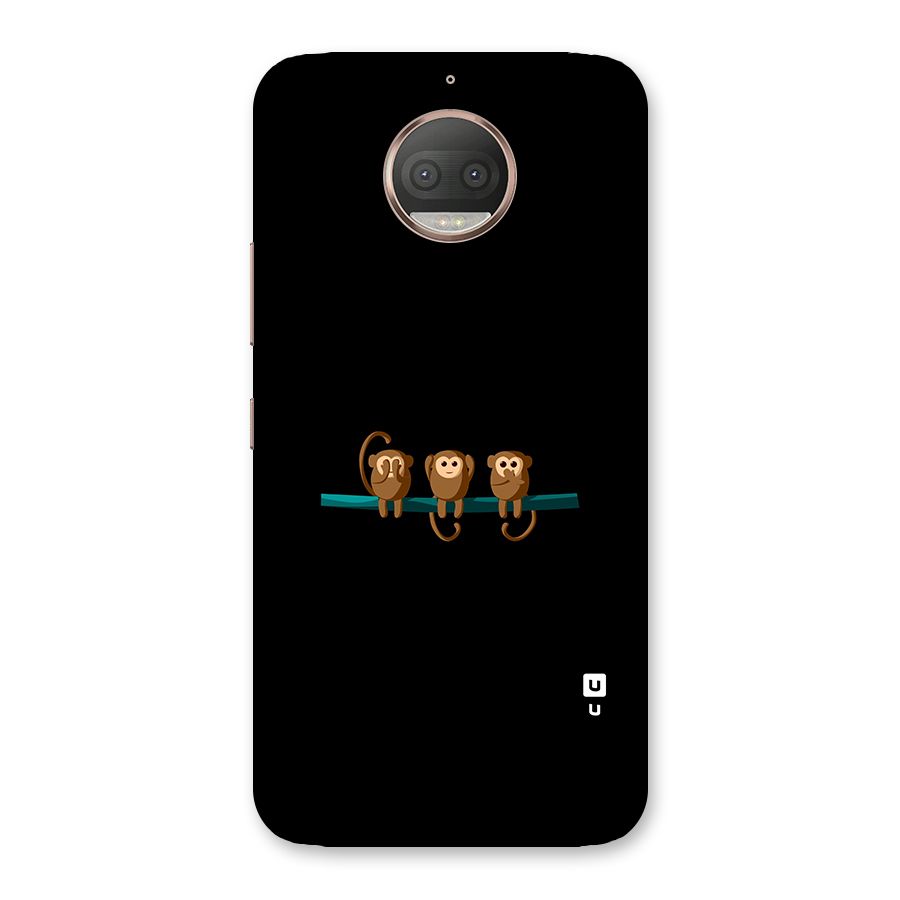 Three Cute Monkeys Back Case for Moto G5s Plus