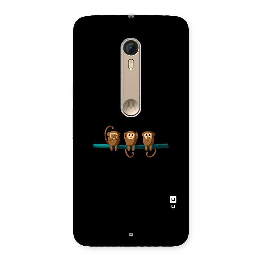 Three Cute Monkeys Back Case for Motorola Moto X Style
