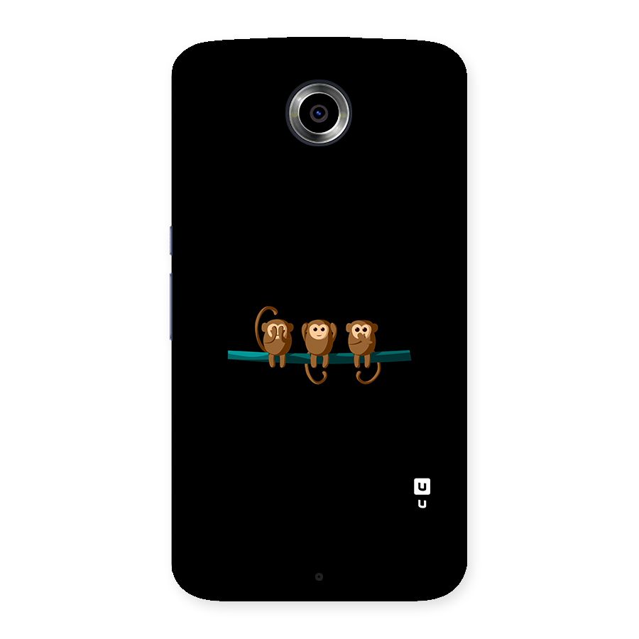 Three Cute Monkeys Back Case for Nexsus 6