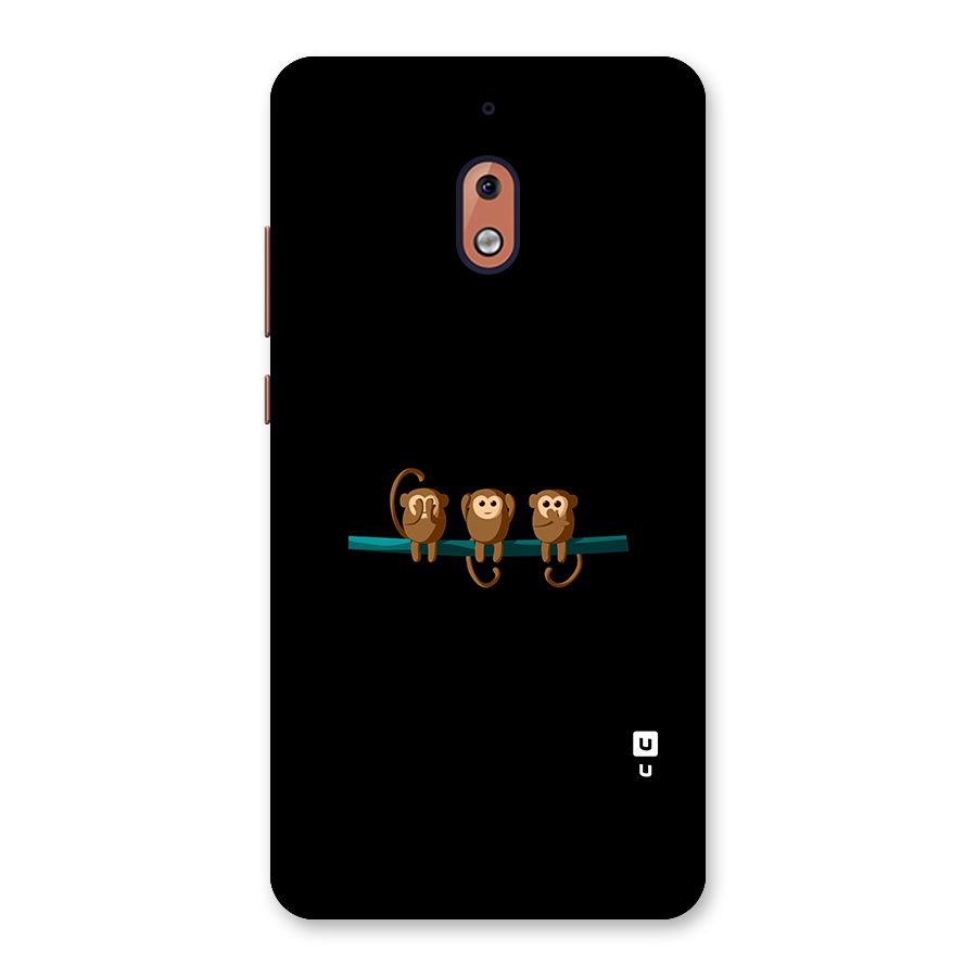 Three Cute Monkeys Back Case for Nokia 2.1