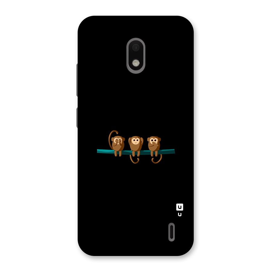 Three Cute Monkeys Back Case for Nokia 2.2