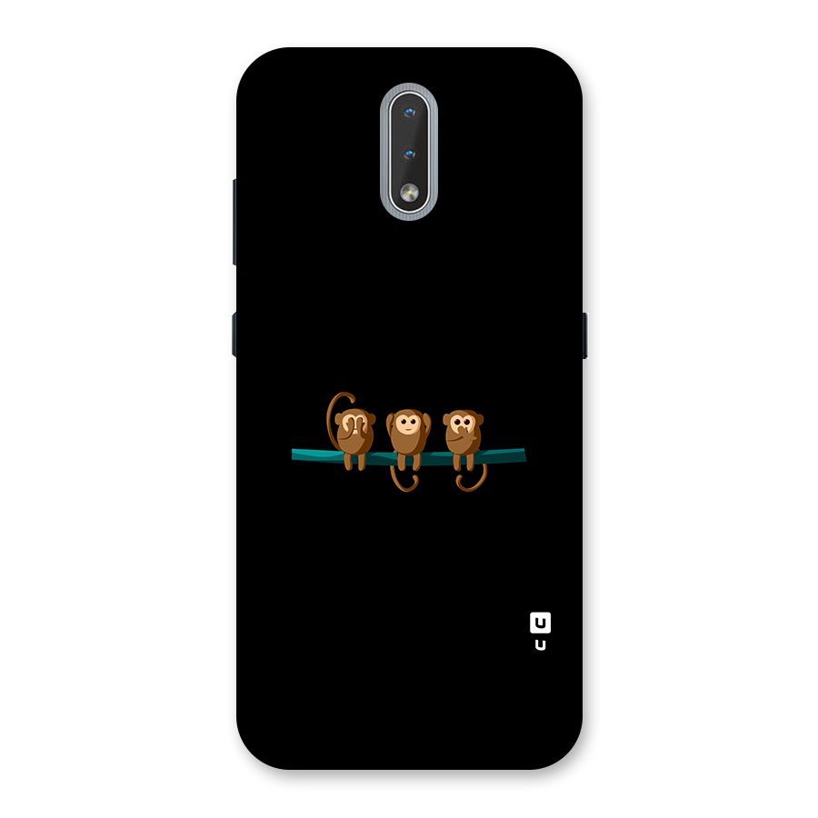 Three Cute Monkeys Back Case for Nokia 2.3