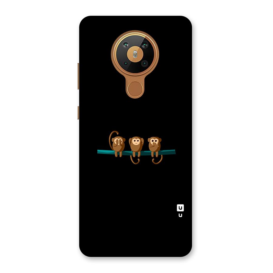 Three Cute Monkeys Back Case for Nokia 5.3
