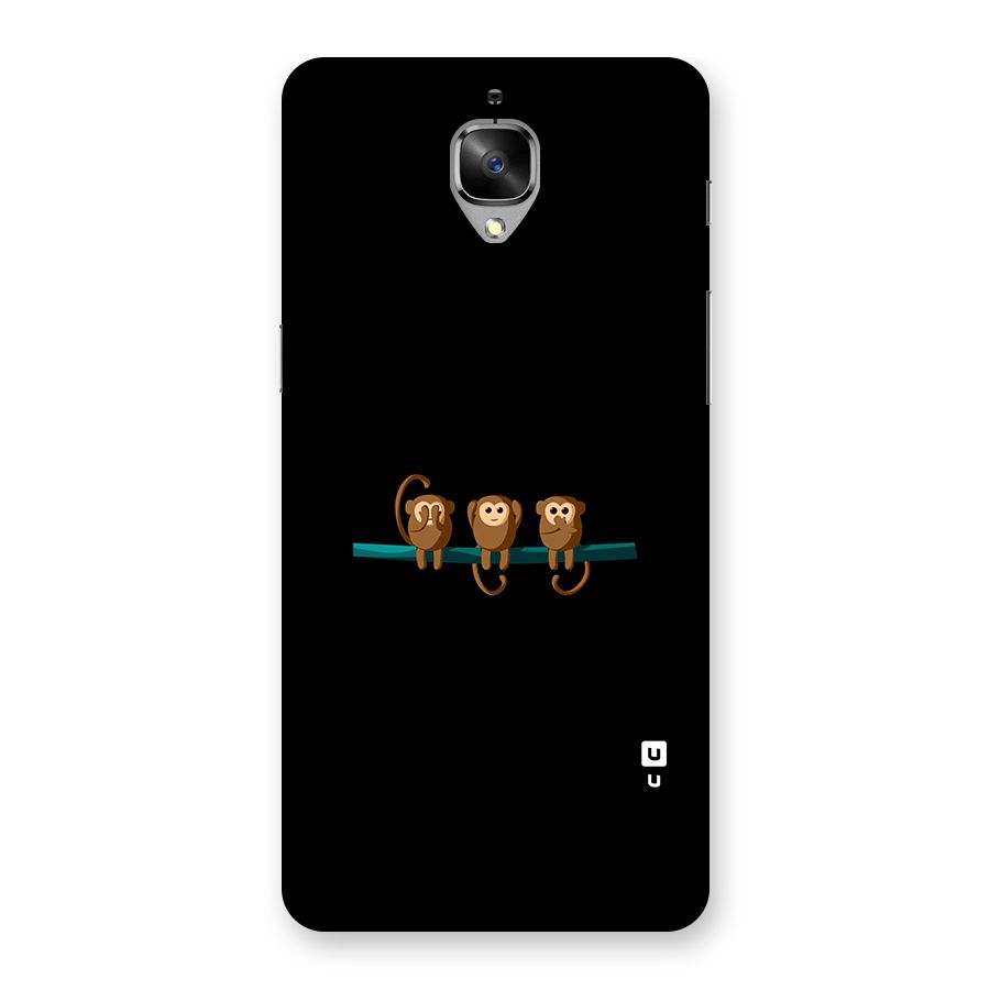 Three Cute Monkeys Back Case for OnePlus 3