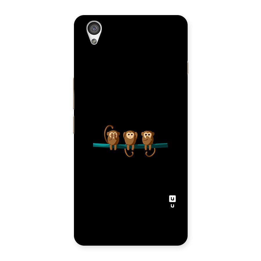 Three Cute Monkeys Back Case for OnePlus X