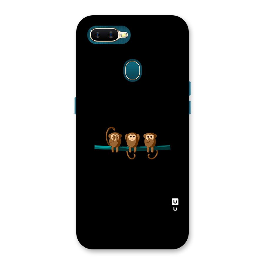 Three Cute Monkeys Back Case for Oppo A12s