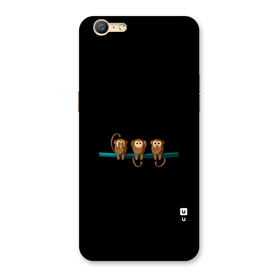 Three Cute Monkeys Back Case for Oppo A39
