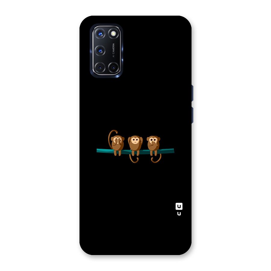 Three Cute Monkeys Back Case for Oppo A52