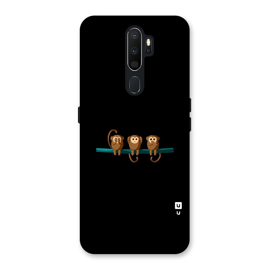 Three Cute Monkeys Back Case for Oppo A5 (2020)