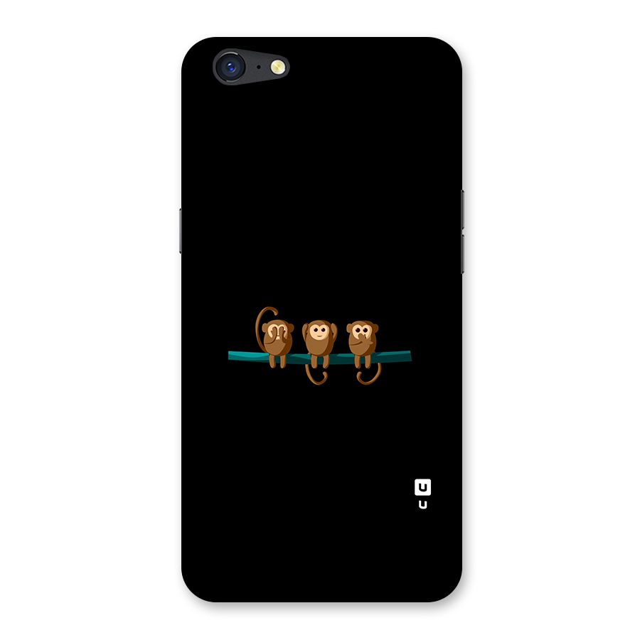 Three Cute Monkeys Back Case for Oppo A71