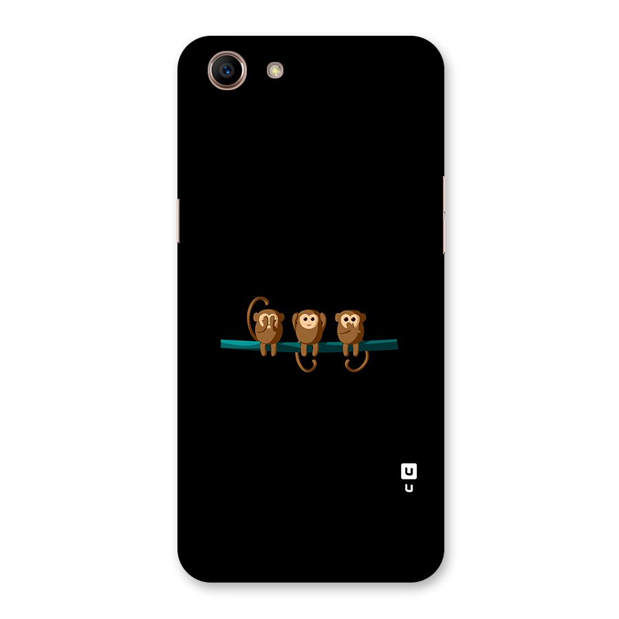 Three Cute Monkeys Back Case for Oppo A83 (2018)