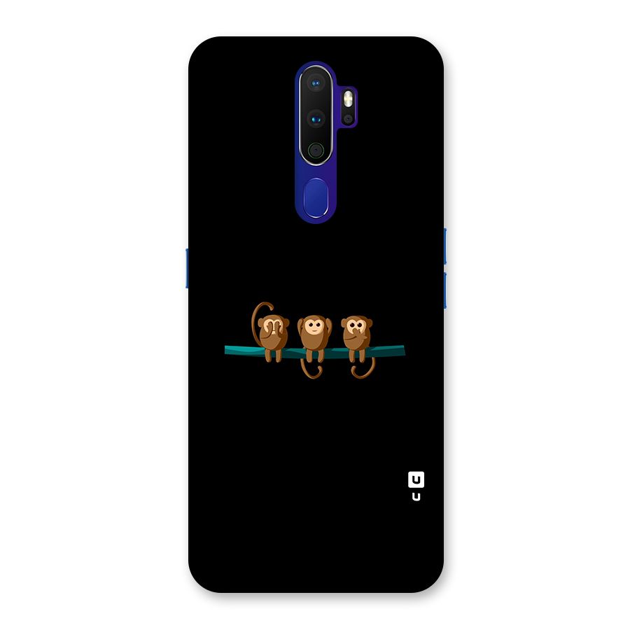 Three Cute Monkeys Back Case for Oppo A9 (2020)