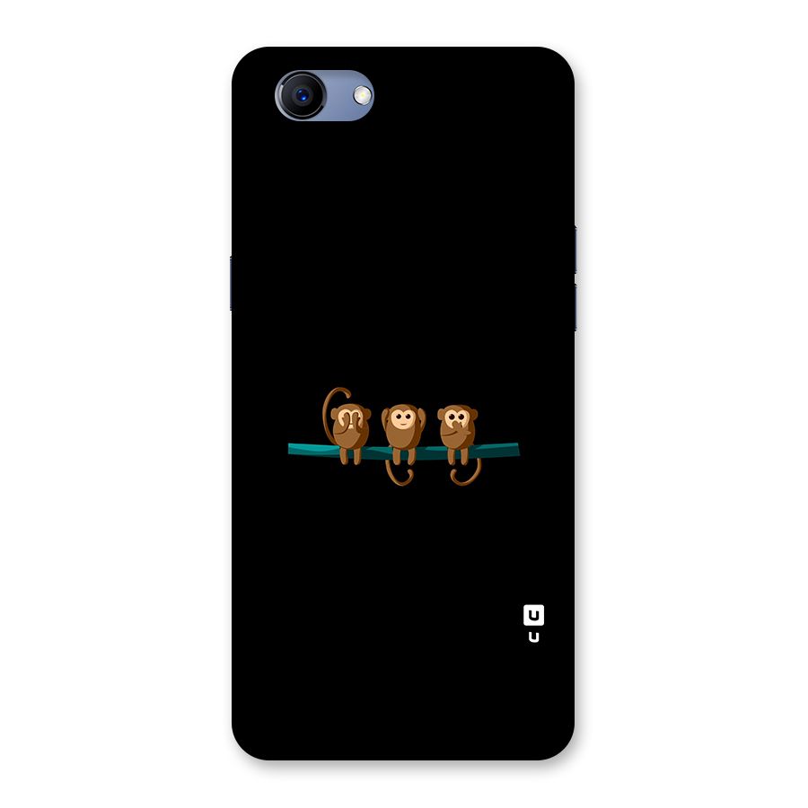 Three Cute Monkeys Back Case for Oppo Realme 1