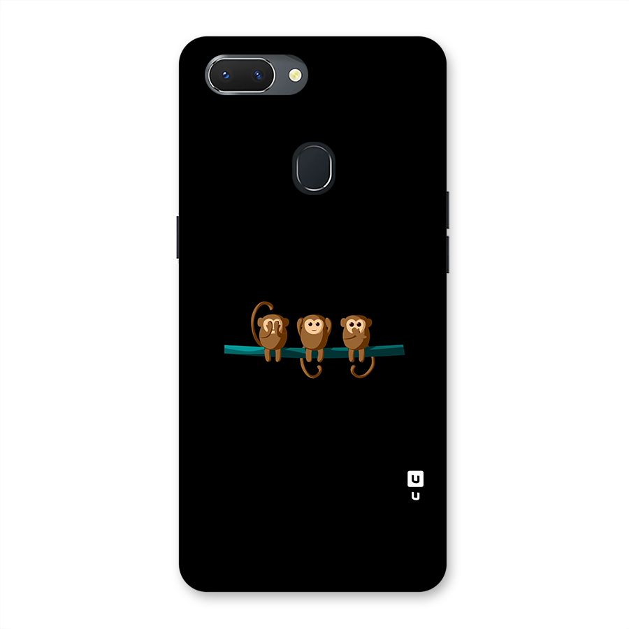 Three Cute Monkeys Back Case for Oppo Realme 2